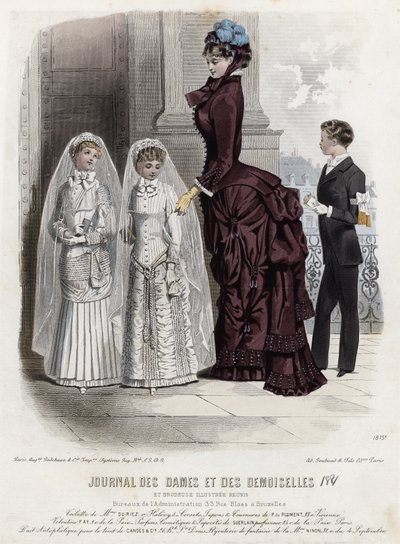 Francuski talerz modowy, koniec XIX wieku autorstwa French School