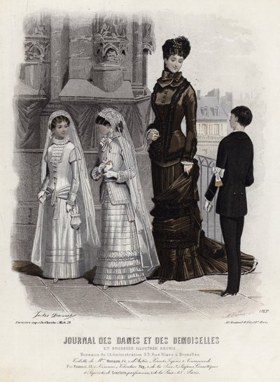 Francuski talerz modowy, koniec XIX wieku autorstwa French School