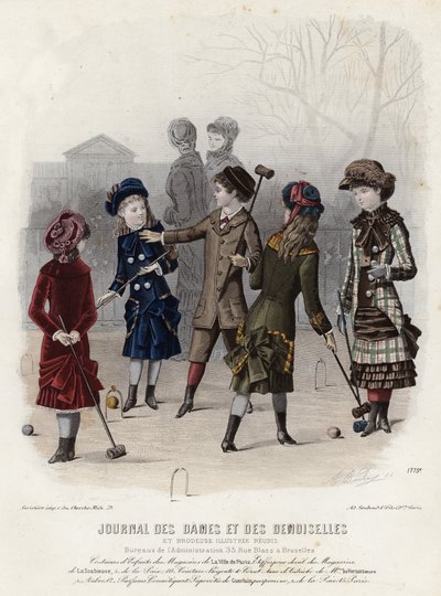 Francuski talerz modowy, koniec XIX wieku autorstwa French School