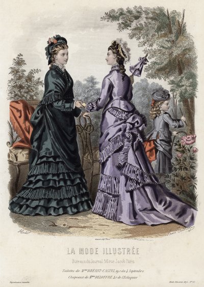 Francuski talerz modowy, koniec XIX wieku autorstwa French School