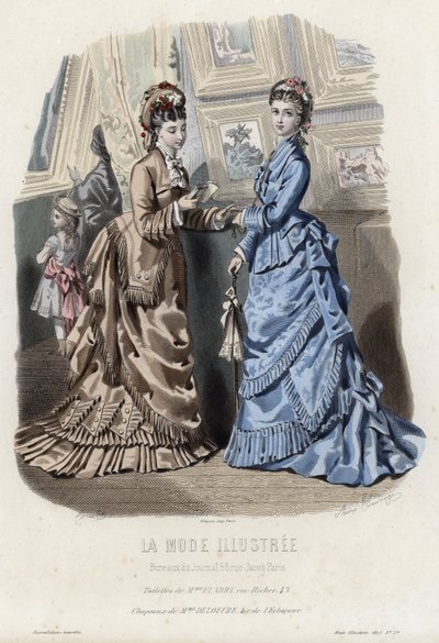 Francuski talerz modowy, koniec XIX wieku autorstwa French School