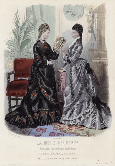 Francuski talerz modowy, koniec XIX wieku autorstwa French School