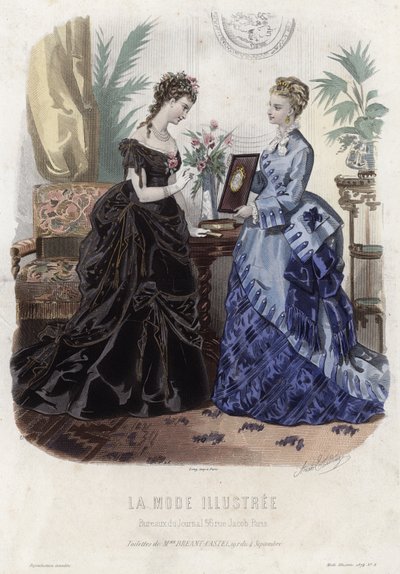 Francuski talerz modowy, koniec XIX wieku autorstwa French School