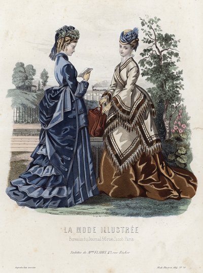 Francuski talerz modowy, koniec XIX wieku autorstwa French School