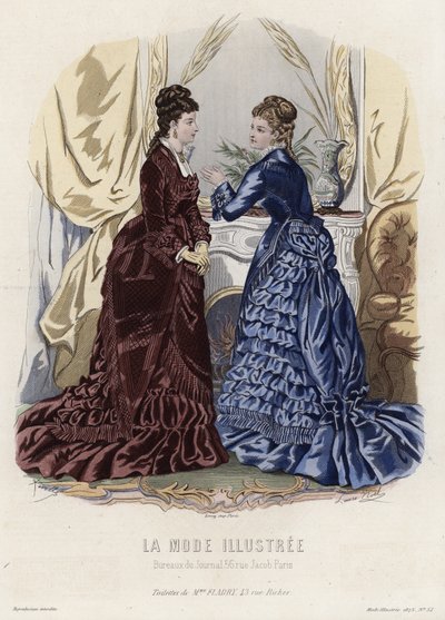 Francuski talerz modowy, koniec XIX wieku autorstwa French School