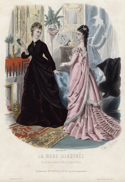 Francuski talerz modowy, koniec XIX wieku autorstwa French School