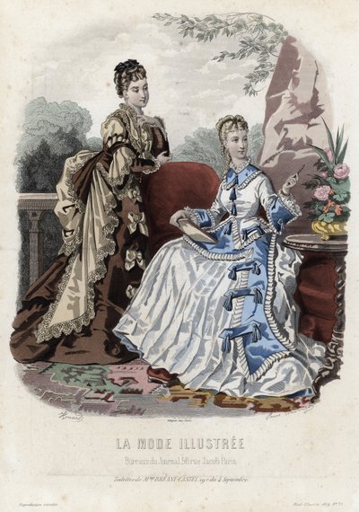 Francuski talerz modowy, koniec XIX wieku autorstwa French School