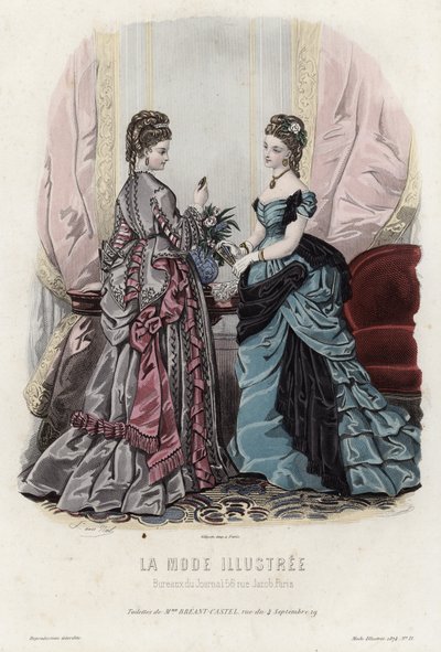 Francuski talerz modowy, koniec XIX wieku autorstwa French School