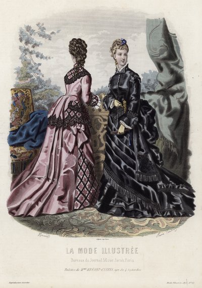 Francuski talerz modowy, koniec XIX wieku autorstwa French School