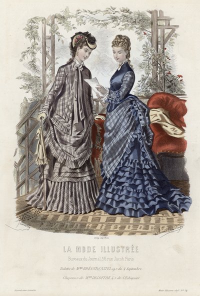 Francuski talerz modowy, koniec XIX wieku autorstwa French School
