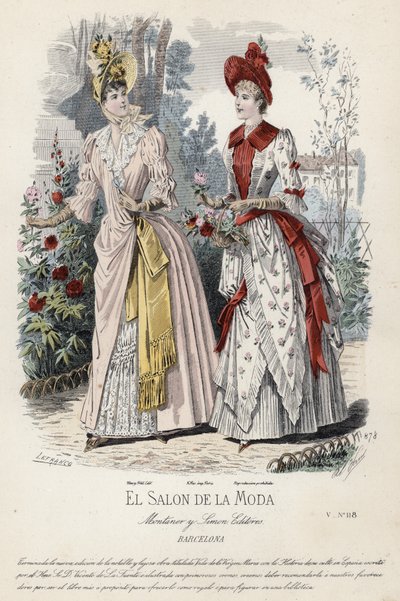 Francuski talerz modowy, koniec XIX wieku autorstwa French School