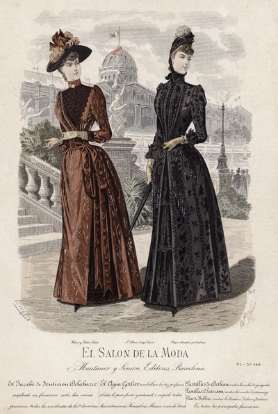 Francuski talerz modowy, koniec XIX wieku autorstwa French School