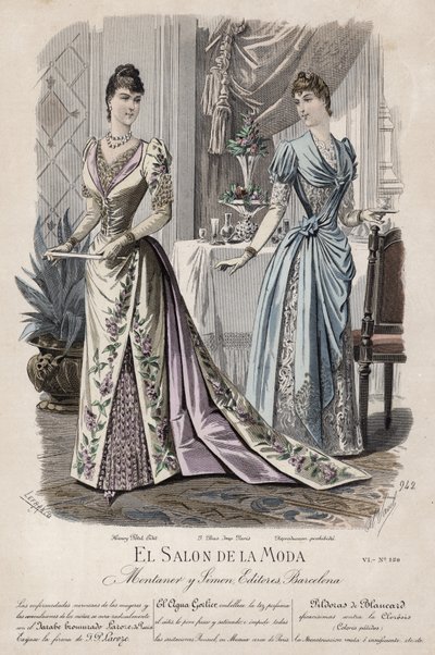 Francuski talerz modowy, koniec XIX wieku autorstwa French School