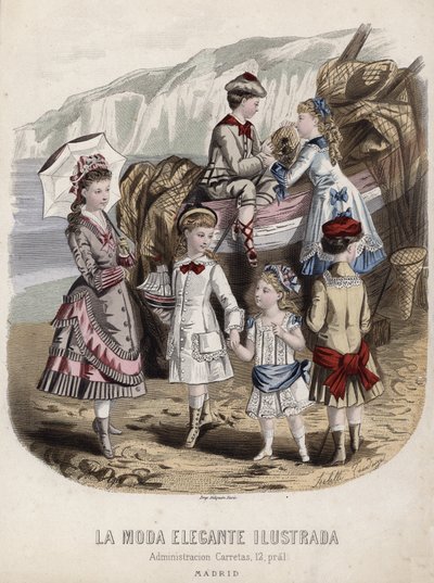 Francuski talerz modowy, koniec XIX wieku autorstwa French School