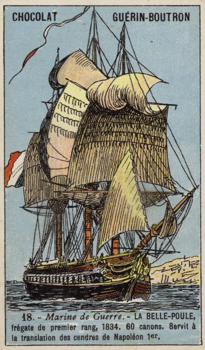 Francuska fregata Belle Poule autorstwa French School