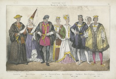 Francuscy królowie i królowe z XV i XVI wieku autorstwa French School