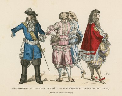 Francuskie kostiumy męskie, XVII wiek autorstwa French School