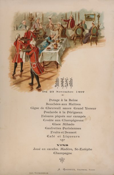 Francuskie menu na obiad? autorstwa French School