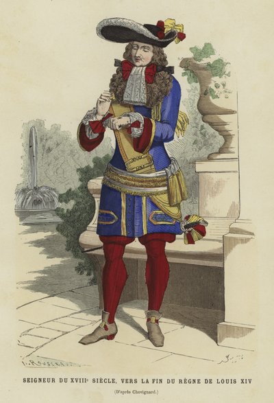 Szlachcic francuski XVIII wieku, pod koniec panowania Ludwika XIV autorstwa French School