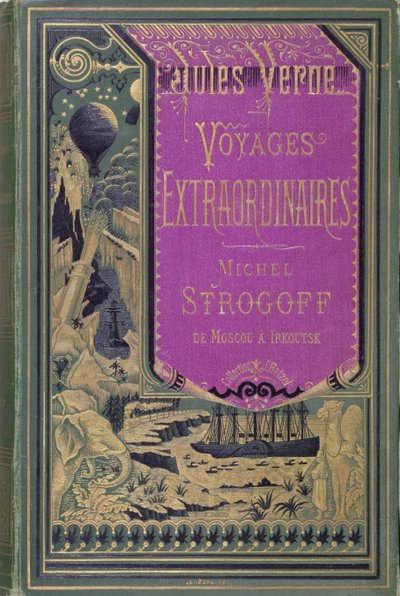 Przednia okładka Michel Strogoff autorstwa Jules Verne (1828-1905) 1876 autorstwa French School