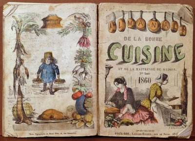 Przednia okładka Almanach de la Bonne Cuisine et de la Mistress de Maison, 1860 autorstwa French School