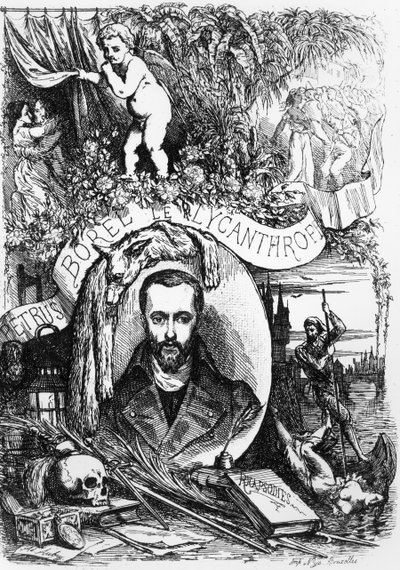 Frontyspis do Champavert Petrusa Borela, Likantrop (1809-59) 1872 autorstwa French School