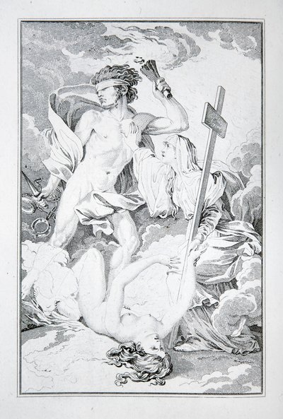 Frontyspis z „Inków, czyli zniszczenie imperium Peru” Jean-Francois Marmontel autorstwa French School