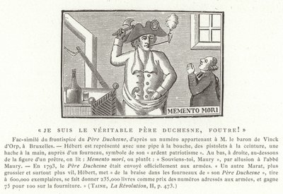 Frontyspis Le Pere Duchesne, lata 1790 autorstwa French School