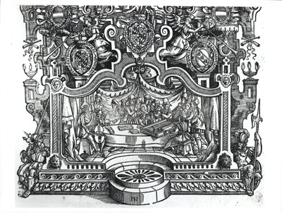 Frontyspis Mesów Rolanda de Lassusa (1532-94), 1589 autorstwa French School