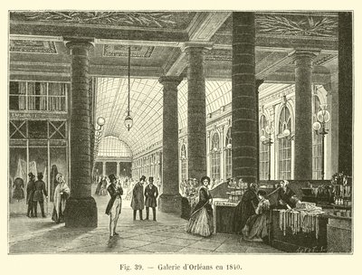 Galerie dOrleans w 1840 r. autorstwa French School