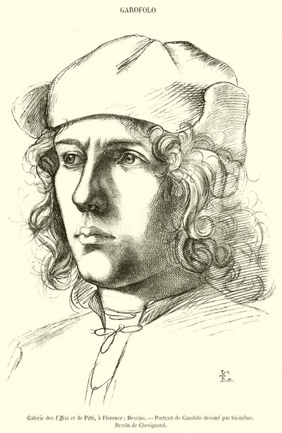 Galeria Uffizi i Pitti we Florencji (grafika) autorstwa French School