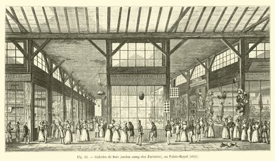 Drewniane galerie, dawny obóz Tatarów, Palais-Royal, 1825 autorstwa French School