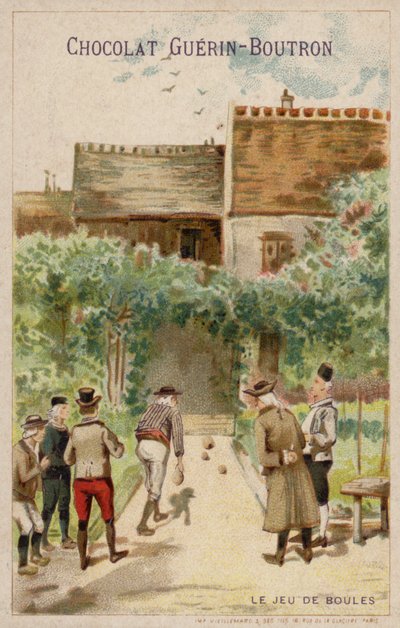 Gra w bule (chromolitho) autorstwa French School
