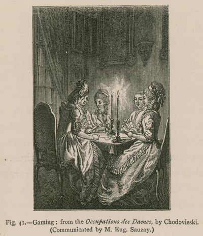 Hazard; z Occupations des Dames autorstwa Chodovieski autorstwa French School