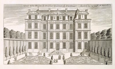 Elewacja ogrodowa domu hrabiego Vartenaersa, ok. 1720 r. autorstwa French School