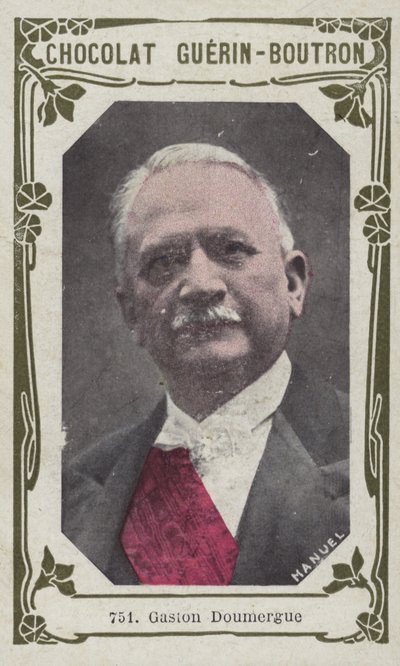 Gaston Doumergue (kolorowe zdjęcie) autorstwa French School