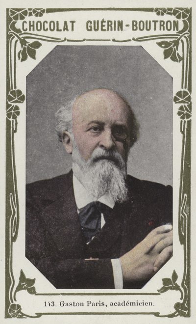 Gaston Paris, akademik (kolorowe zdjęcie) autorstwa French School