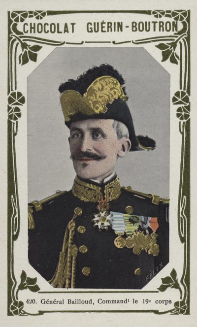 Generał Bailloud, dowódca 19 Korpusu (kolorowe zdjęcie) autorstwa French School