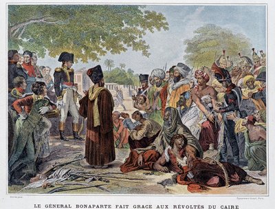 Generał Bonaparte dokonany dzięki buntom w Kairze - w „Victoires et Conquêtes des Armees Francaises”, Paryż, b.d. XIX wiek. autorstwa French School