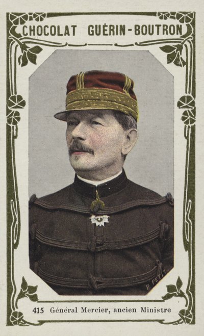 Generał Mercier, były minister (kolorowe zdjęcie) autorstwa French School
