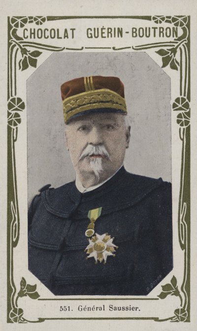Generał Saussier (kolorowe zdjęcie) autorstwa French School