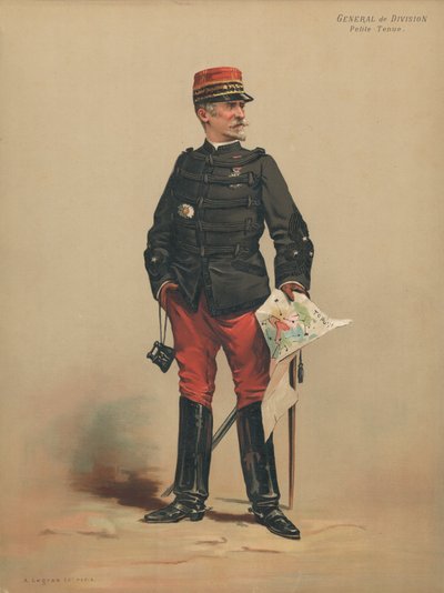 Generał dywizji, rozbierz autorstwa French School