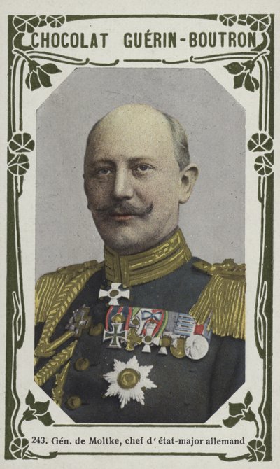 Generał de Moltke, niemiecki szef sztabu (kolorowe zdjęcie) autorstwa French School