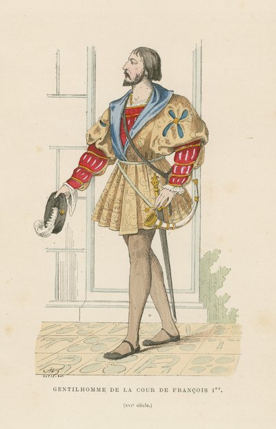 Dżentelmen dworu Franciszka I z Francji autorstwa French School