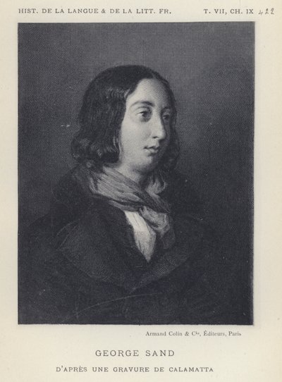George Sand (lito) autorstwa French School