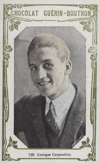 Georges Carpentier (kolorowe zdjęcie) autorstwa French School