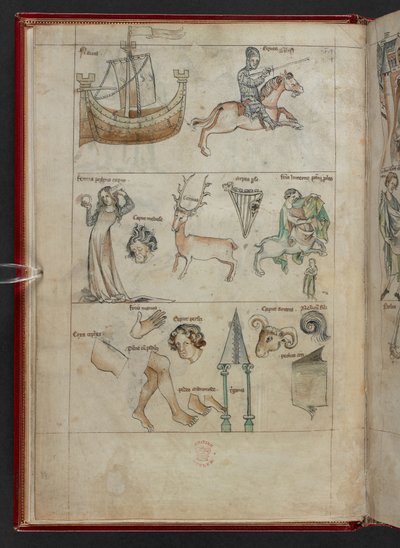 George Fendulus, Księga Astrologii, Sloane MS 3983, f.4v (welin) autorstwa French School