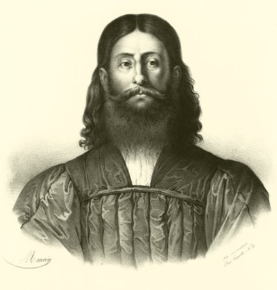 Giorgione, portret (grafika) autorstwa French School