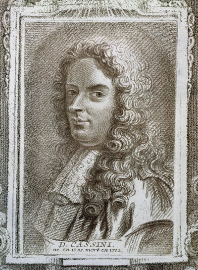 Giovanni Domenico Cassini (1625-1712), ilustracja z Histoire des Mathematiciens autorstwa Alexandre