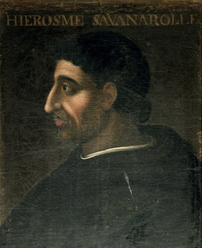 Girolamo Savonarola (1452-98) autorstwa French School